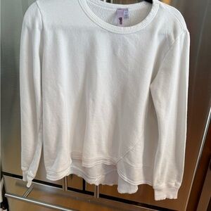 Wilt White Textured Sweatshirt